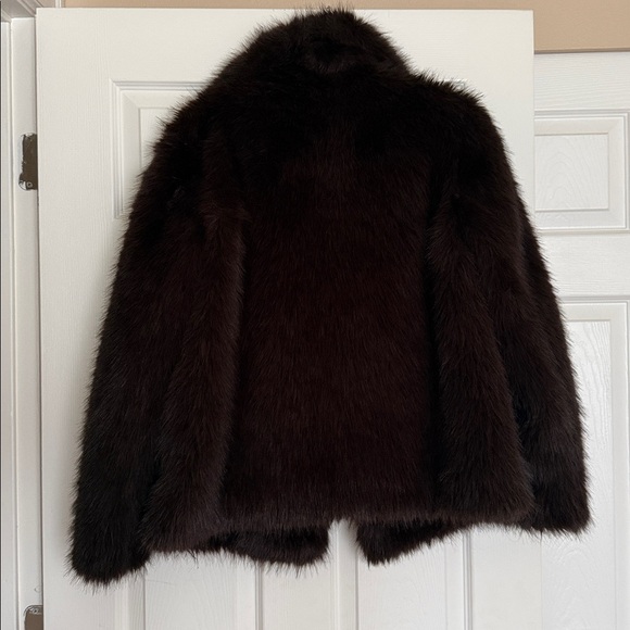 Aritzia Rich Mocha Brown St. Moritz - Arctic Faux Fur Coat S - Picture 4 of 6